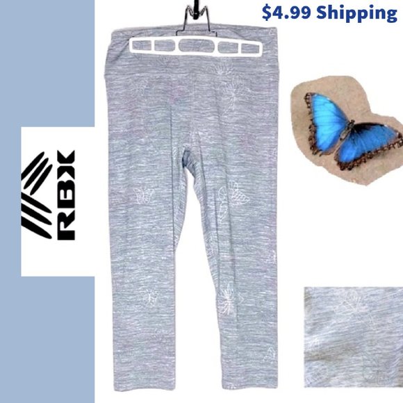 RBX Pants - 💰BOGO💰RBX Butterfly leggings Lt Blue EUC -M